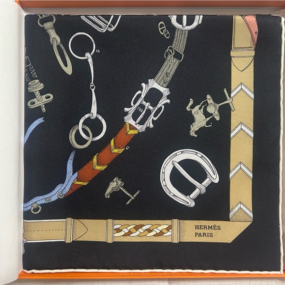 Hermes Accessories - Hermès Iconic Equestrian Twill Scarf 100% Silk - NWT with original Hermès Box